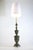 Metal Art Deco Italian Green and Gold Floor Lamp in Bronze and Ceramic, 1930s For Sale - Image 7 of 9