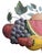 Metal Vintage Painted Tole Metal Fruit Wall Sculpture For Sale - Image 7 of 15