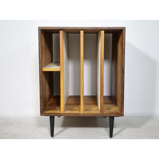 Mid-Century Modern Document Vinyl LP Chest of Drawers in Cherry, 1960s For Sale - Image 9 of 14