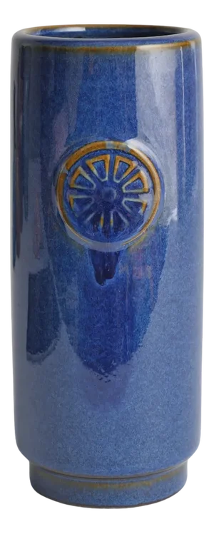 Blue Stoneware Vase by Maria Philippi for South Holm, 1960s