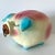 Pink Vintage Hull Corky Piggy Bank W Pink and Blue Highlights 1957 For Sale - Image 8 of 10