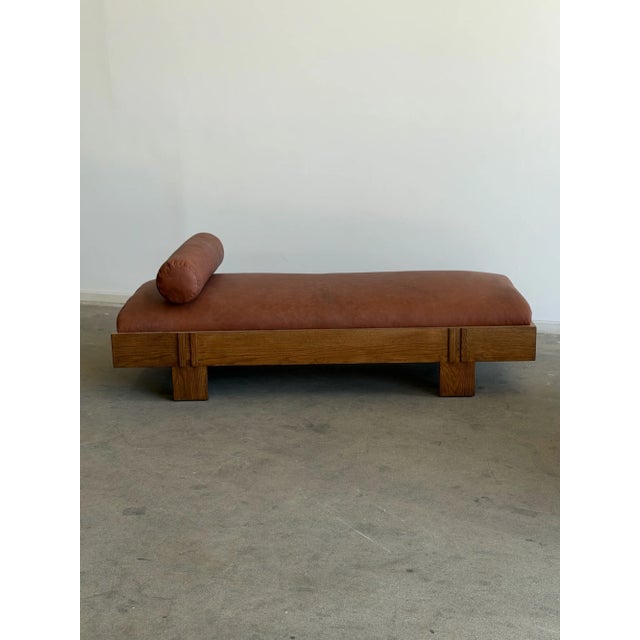 Sienna Madura Daybed in Sienna Leather For Sale - Image 8 of 18