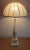 1970s Vintage Table Lamp with Cream-White Lacquered Turned Wooden Column Light, 1970s For Sale - Image 5 of 7
