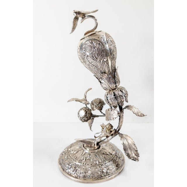 Traditional Antique Continental European Judaica Silver Spice Tower Besamim Box For Sale - Image 3 of 12