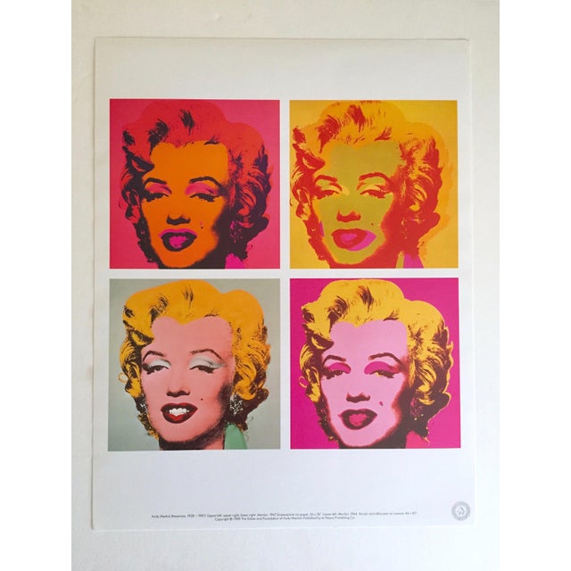 Andy Warhol Estate Vintage 1989 Pop Art Lithograph Print