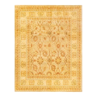 Mogul, One-of-a-Kind Hand-Knotted Area Rug in Ivory, 8' 2" x 10' 8" For Sale