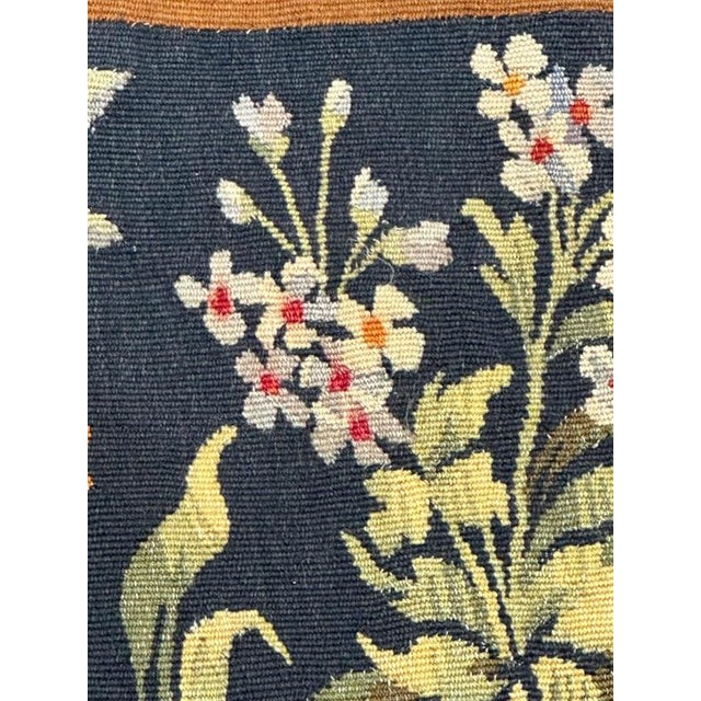 Mid-Century French Aubusson Tapestry Mille Fleurs, 1920s For Sale - Image 16 of 18