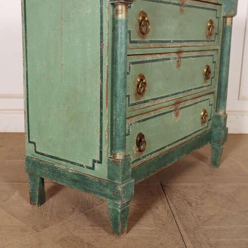 Dutch Painted Empire Chest of Drawers For Sale - Image 11 of 13