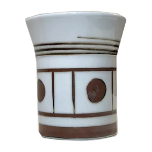 Graphic Porcelain Vase by Trude B. Jespersen for Bing & Grondahl, 1970s