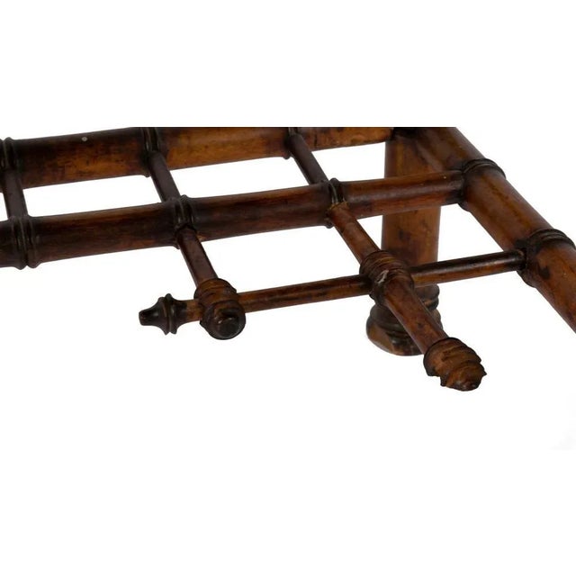 Chinoiserie Late 19th Century Aesthetic Movement Faux Bamboo Desk Attributed to R.J.Horner For Sale - Image 3 of 9