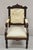 Victorian Antique Small Child's Eastlake Victorian Carved Walnut Distress Parlor Arm Chair For Sale - Image 3 of 12