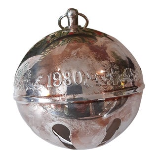 Vintage Wallace Christmas Silver Bell 1980 Annual Box For Sale