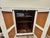 White Mid Century Modern Marble and Wicker Credenza For Sale - Image 8 of 10