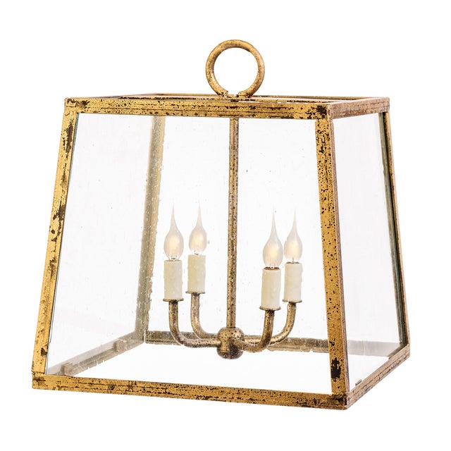 The 16 Box Pendant with Seeded Glass and sloped sides is a timeless design. The seeded glass creates a graceful glow with...
