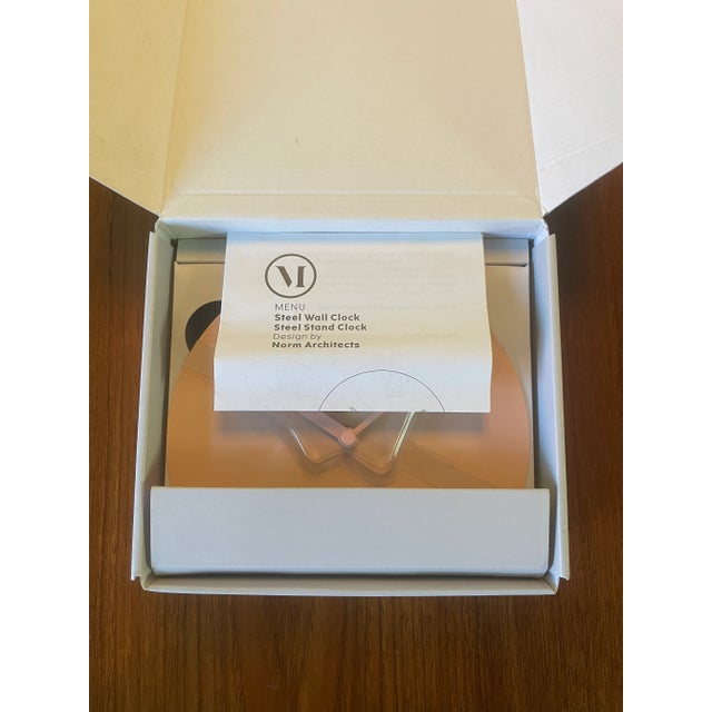 21st Century Steel Stand Clock Designed by Norm Architects, Danish, Nude Pink Color For Sale In Los Angeles - Image 6 of 6