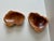 Hand carved and signed by Brad Purcell. The organic live edge bowls were sculpted from the Burl wood of the Australian Red...