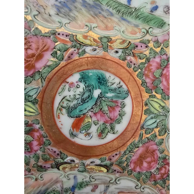 Celadon Antique Chinese Porcelain 120 Years Oval Dish For Sale - Image 8 of 10