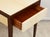 Mid-Century Modern Bespoke Mahogany Parchment Top End Table With Central Drawer For Sale - Image 3 of 7