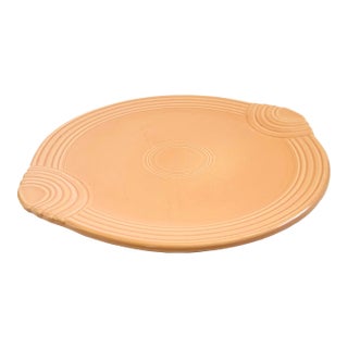 Apricot Fiestaware Cake Plate For Sale