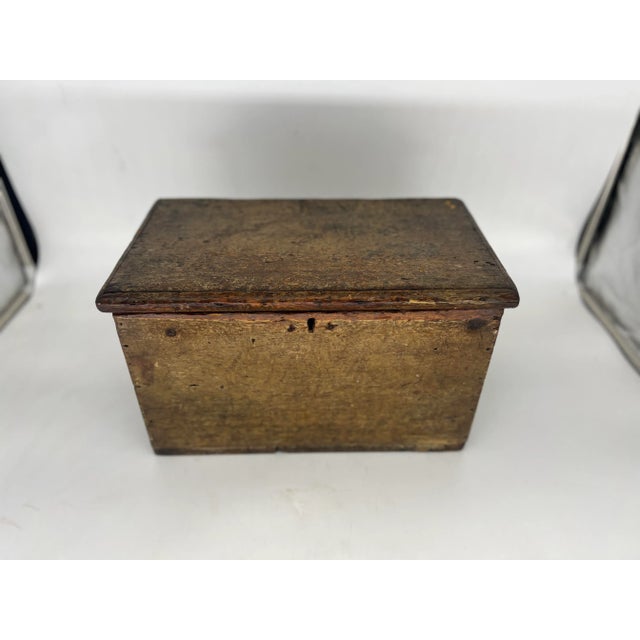 Antique Primitive American Paint Decorated Tool or Document Storage Box For Sale - Image 13 of 13