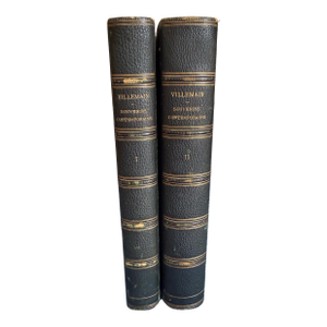 Souvenirs Contemporains d'Histoire Et De Littérature, by M. Villemain. 1854 1st Edition Very Rare