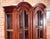 Late 20th Century Vintage Solid Mahogany Georgian Double Arch Top Bookcase or Display Cabinet For Sale - Image 5 of 10