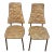 1970s Vintage Mid-Century Modern High Back Chairs With Vinyl - Pair For Sale
