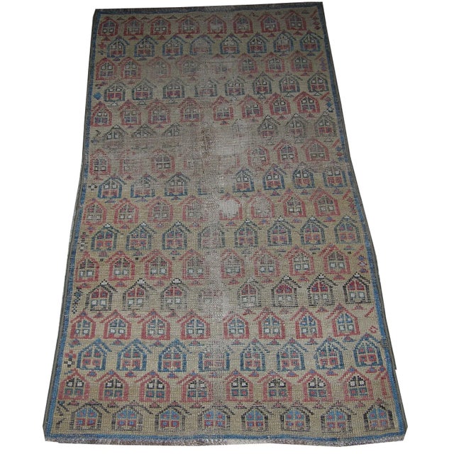 19th Century Antique Shirvan Rug 4.6x2.5 For Sale - Image 5 of 5