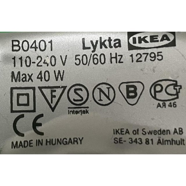 Purple Glass Table Lamp from Ikea, 2000s For Sale - Image 6 of 7