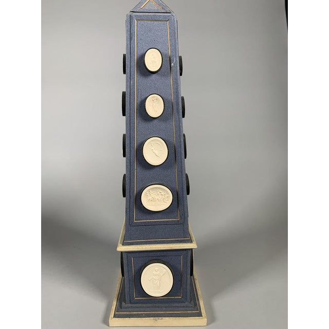 Antique Obelisks with Cameos, 1790, Set of 2 For Sale - Image 6 of 13