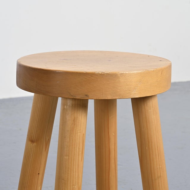 1960s Stools attributed to René Martin for Méribel, 1965, Set of 2 For Sale - Image 5 of 12