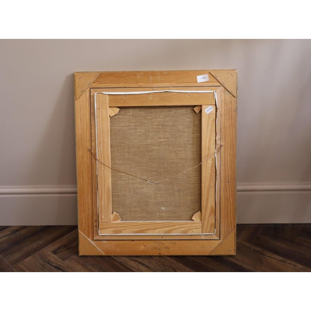 Mid-Century Modern 'The Quiet Within' Swedish Figurative Portrait Oil Painting, Framed For Sale - Image 12 of 12