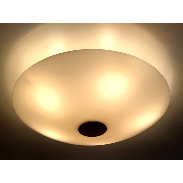 Modern Brass and Glass Ceiling Light by Florian Schulz, 1970s For Sale - Image 9 of 18