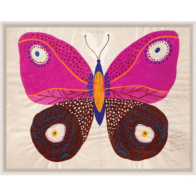 Paule Marrot, Butterfly Pink, Framed Artwork Chairish