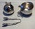 Michael Aram Silver Plate Sugar Bowl with Lid, Tongs and Creamer Set- 3 Pieces For Sale In Dallas - Image 6 of 7