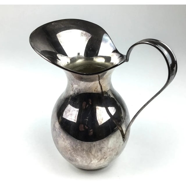 Silver Plate Vintage Wallace E P N S Water Pitcher For Sale - Image 9 of 12