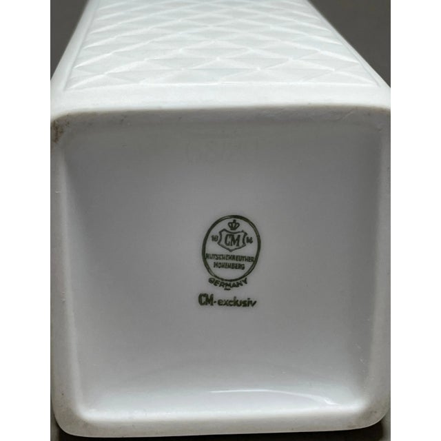 Vintage Bisque Tall Vase by Hutschenreuther For Sale - Image 4 of 4