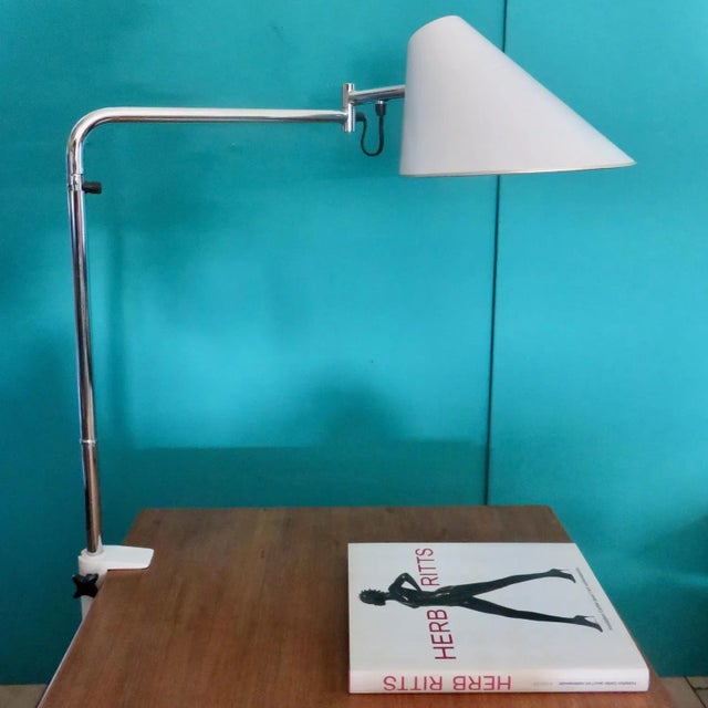 Delux Tall Desk Lamp with Articulated Arm by Tord Bjorklund for Falkenbergs Belysning, 1975, in Very Good conditions....