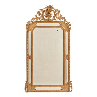 Antique Gold Leaf Mirror, 1850s For Sale
