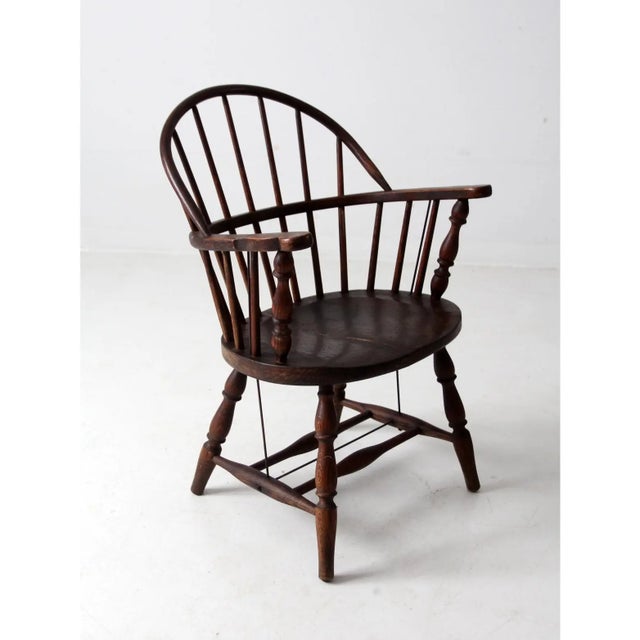 American Antique Windsor Chair For Sale - Image 3 of 12