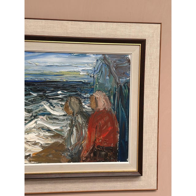 Einar Emland, Figures, 1960s, Oil on Canvas, Framed For Sale - Image 17 of 18
