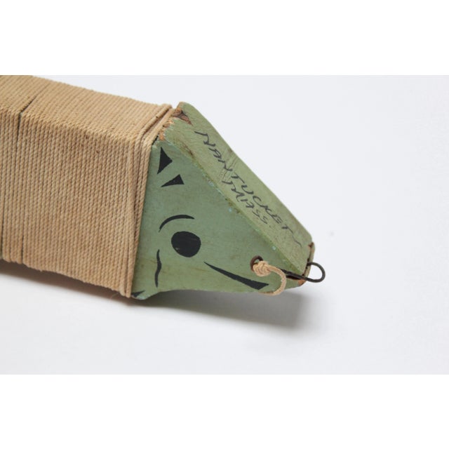 Folk Art Nantucket Island Ornamental Fishing Line "Fish" Spool Souvenir For Sale - Image 10 of 13