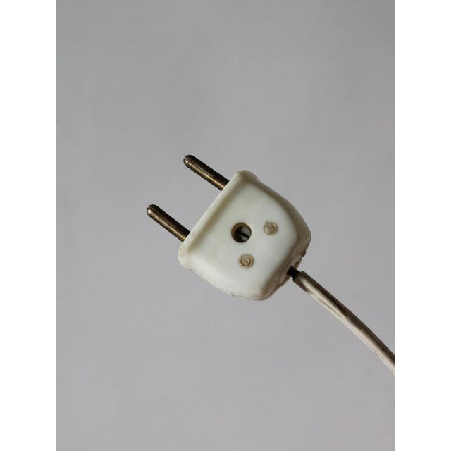 Textile Textured Ceramic Table Lamp by Ole Bjørn Krüger, 1960s For Sale - Image 7 of 10