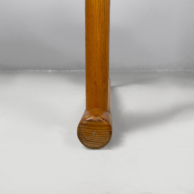 Italian Modern Chairs with Armrests in Wood and Black Metal, 1970s, Set of 2 For Sale - Image 17 of 18