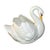 Mid-Century Modern Painted Ceramic White Swan Planter - Signed 1969 For Sale - Image 3 of 4