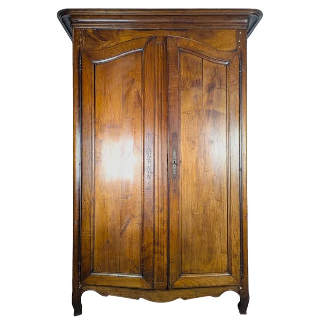 Louis XV Style Wardrobe in Cherry For Sale