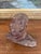 Vintage Abstract Clay Bust Sculpture With Possibly Red Iron Oxide Finish For Sale - Image 4 of 9