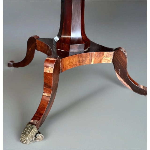 19th C. Regency English Rosewood Center Hall or Breakfast Table For Sale - Image 15 of 18