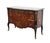 MAITLAND SMITH Asian Chinoiserie Inspired Louis XV 50" Red & Gold Lacquered Three Drawer Chest w. Granite Top 34.5" High...