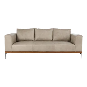 Chrissy Taupe Leather Sofa